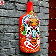 风手工礼品铲型京剧马勺脸谱居家装饰画送老外中式餐馆挂件