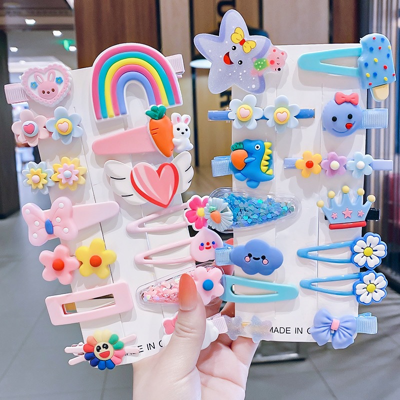 New Korean Duckbill Clip Cute Candy Color Hair Clip Simple All-Match Side Clip Gradient Color Bang Clip Accessories Headdress