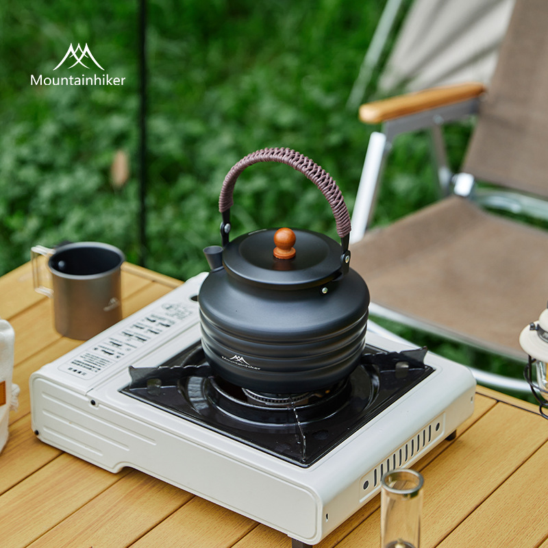 Shanzhike New Kettle Kutuo Outdoor Teapot Camping Aluminum Alloy Water Storage Kettle Lightweight Portable High Temperature Resistant Kettle