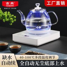 全自动电茶炉泡茶专用高硼硅玻璃防爆耐高温底部上水壶透明烧批发