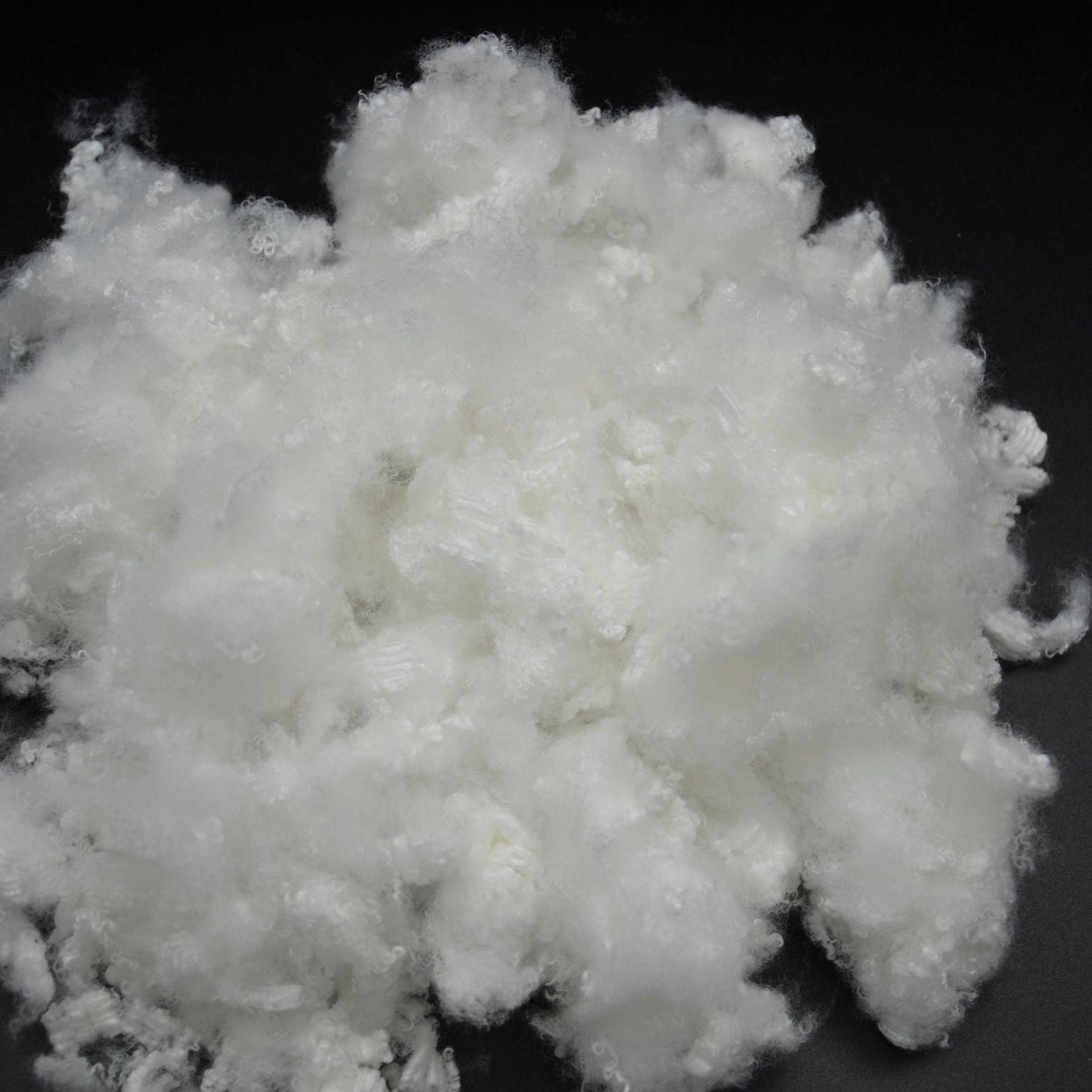 韩国中空复合三维卷曲纤维 有硅无硅中空纤维hcs 15dx64mm