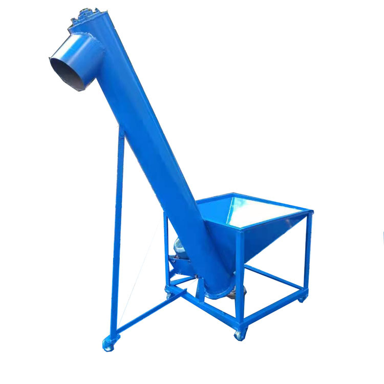 青神县垂直粉剂螺旋提升机 小管径塑料颗粒上料机 粉剂螺旋上料机