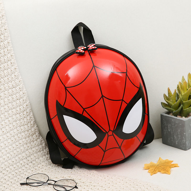 Egg Shell Spiderman Schoolbag Children Pouch Kindergarten Baby Boy 2-5 Years Old Cute Cartoon Girl Small Backpack