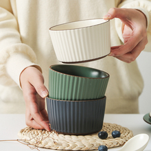 驼背雨奶奶日式网红饭碗家用陶瓷单个面碗创意餐具碗碟套装汤碗