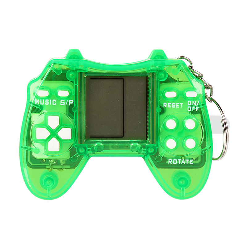 Cross-Border Tetris Handle Game Machine Mini Handheld Electronic Game Machine Gashapon Machine Keychain Ornaments