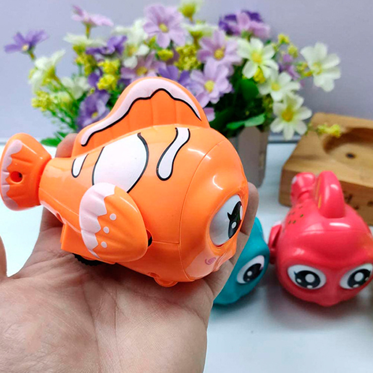 儿童卡通惯性萌动小丑鱼惯性车儿童玩具迷你仿真彩袋四色混装