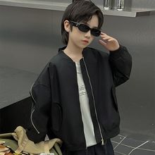 男童春装夹克衫韩版洋气外套2025新款童装中大童春秋