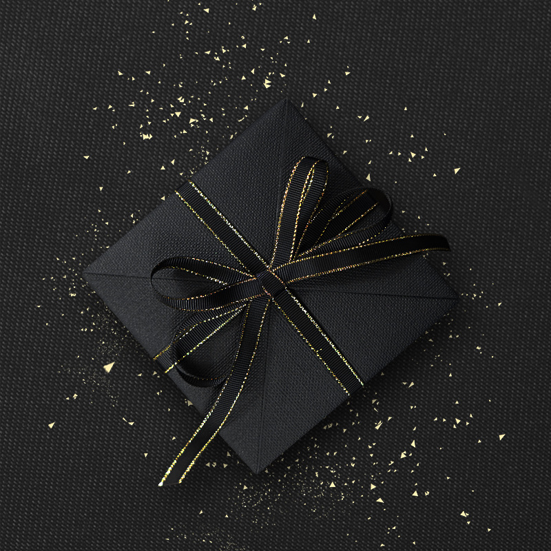 礼物包装纸黑色大尺寸亚麻书皮情人节礼盒套装生日礼品纸超大