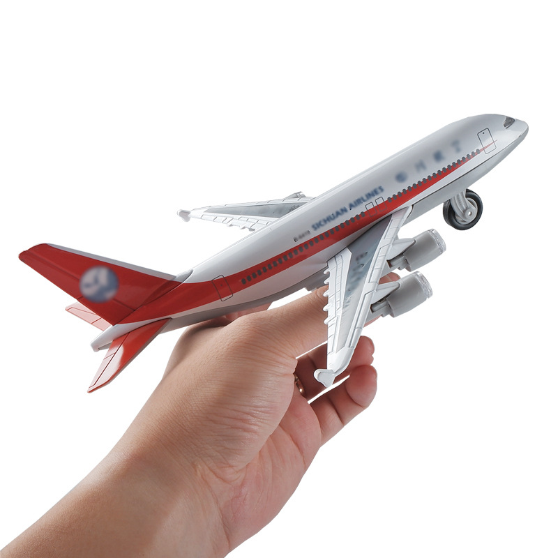 合金民航飞机模型8633客机a380儿童玩具金属摆件男孩大号-阿里巴巴