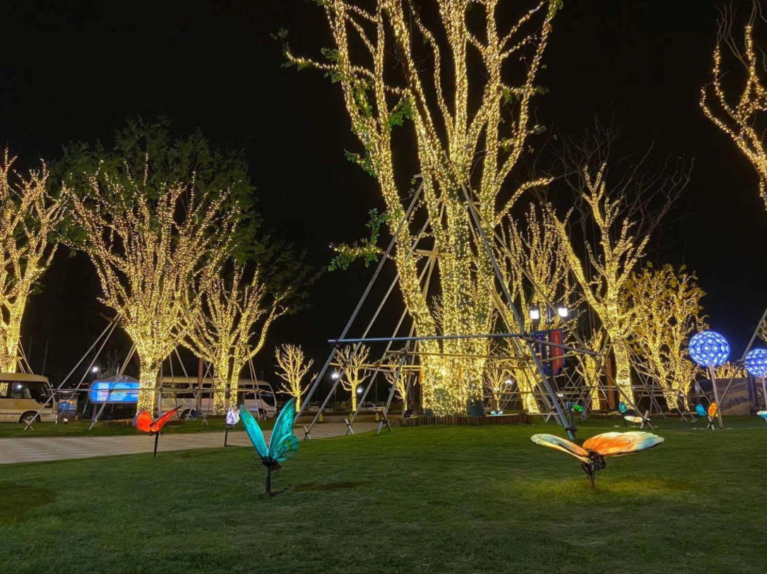 专业团队承接树木亮化暖色串灯户外亮化街道亮化商场亮化市政亮化