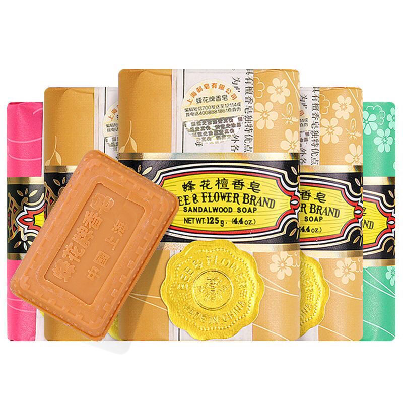 蜂花香皂正宗老牌子家庭装洗澡清爽控油除满手工檀香皂正品国货