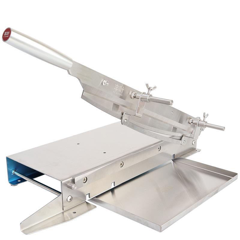排骨铡刀商用手动切鸡鸭鱼肉块切骨机中药材灵芝鱼胶切片机切肉机
