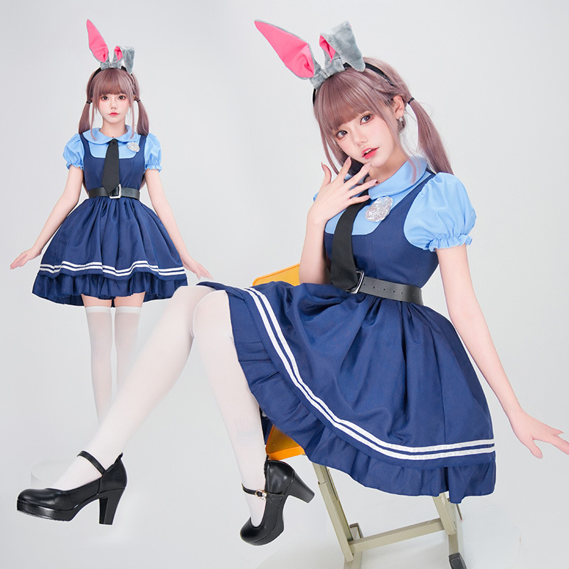 疯狂动物城朱迪兔子警官cos成人服装万圣节cosplay舞台表演出服装