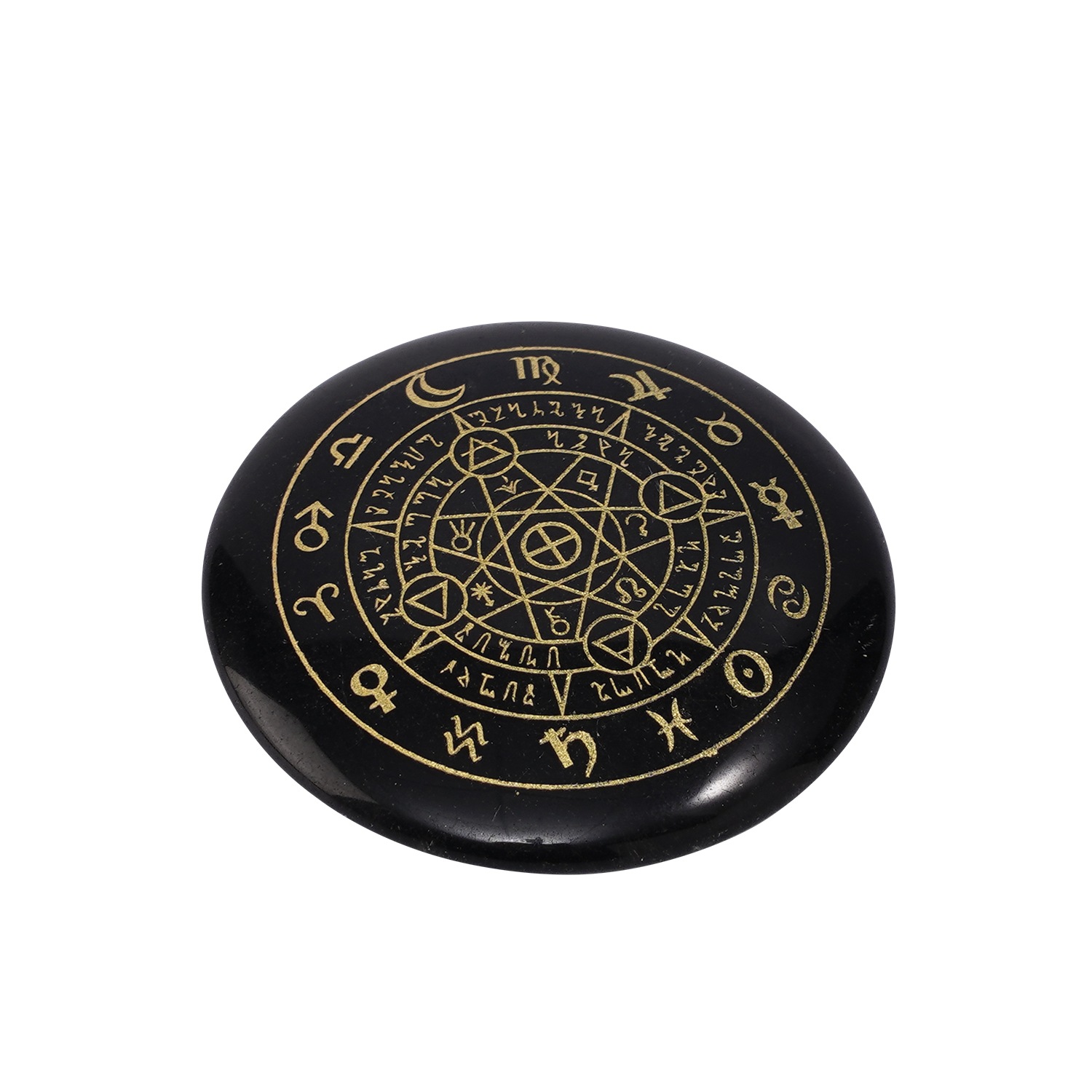 欧美宗教新款摆件 天然水晶十二星座阵法星座 外贸diy饰品配件