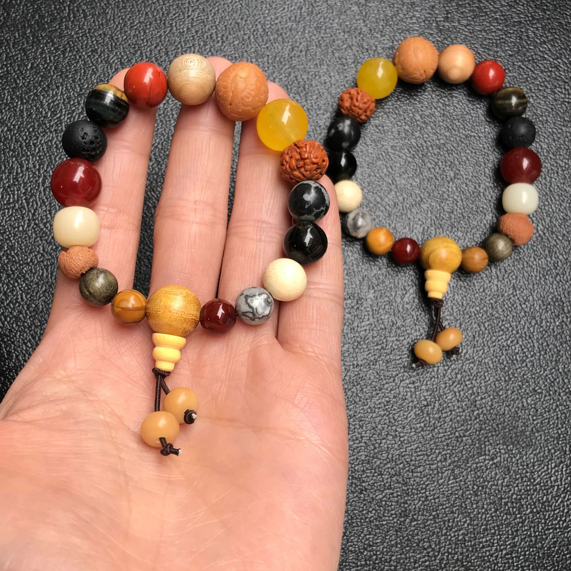 菩提珠串 十八籽菩提手串菩提子十八子佛珠手链