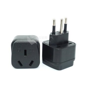 巴西旅游转换插头 澳洲转巴西三圆手机充电转接头 10a250v