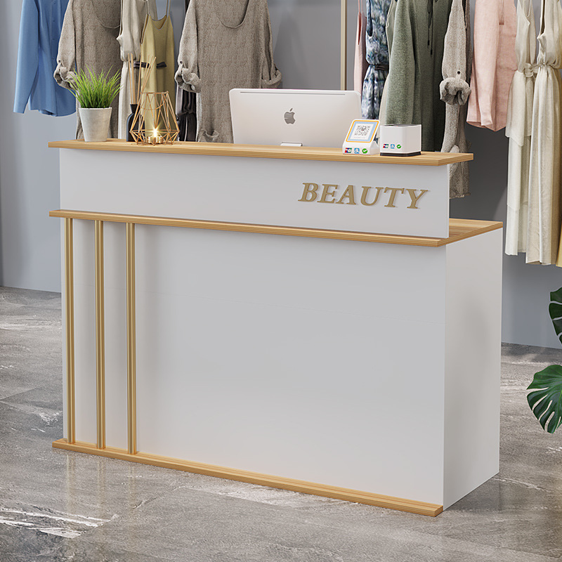 宾馆前台提示牌旅行社甜品店童装店写字楼落地美甲店现货吧台柜美