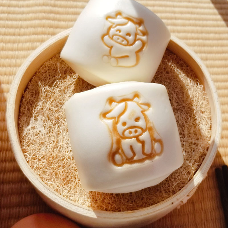 舒汇牛小白牛奶卡通馒头包子手工儿童早餐半成品速冻面点懒人食品