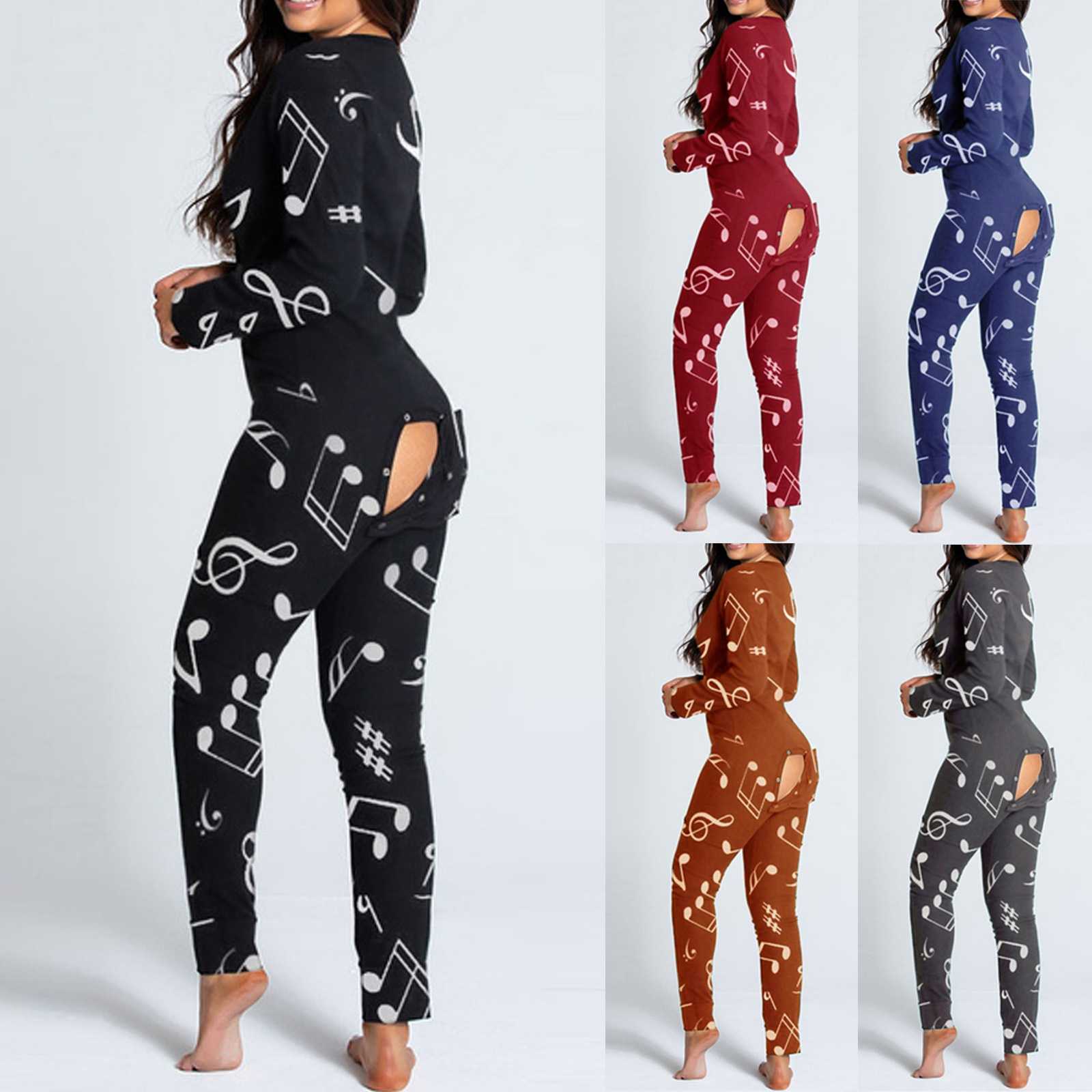 2021年春版音符开档连体裤8002版