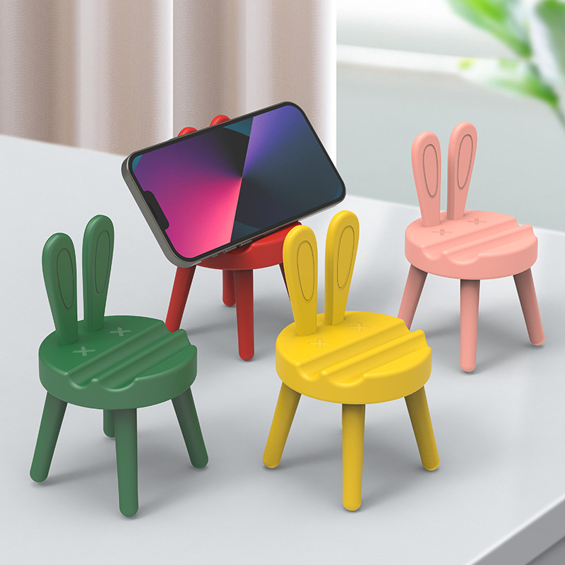 抖音创意手机架椅子爆款桌面手机支架手机座促销地推开业礼品