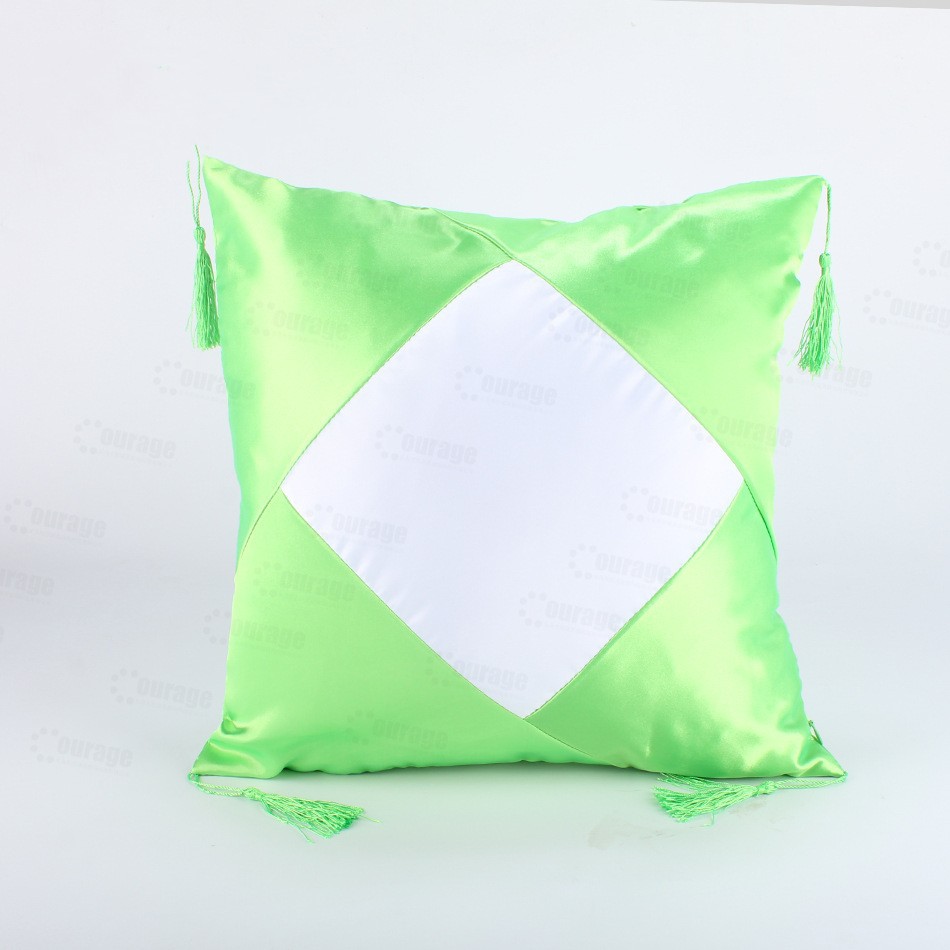 Thermal Transfer Printing Sublimation Image Logo Advertising Gift Cushion with Spike Pillow DIY Blank Consumables with Knot Pillowcase