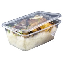 次性餐盒一次性长方形圆形外卖饭盒水果打包盒汤碗透明塑料带盖