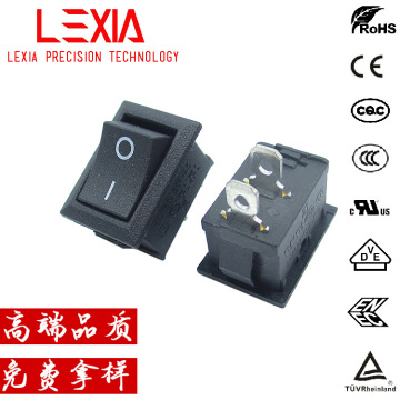 高品质kcd1船型开关 两档两脚21*15mm方形翘板开关 ul/ce/kc认证