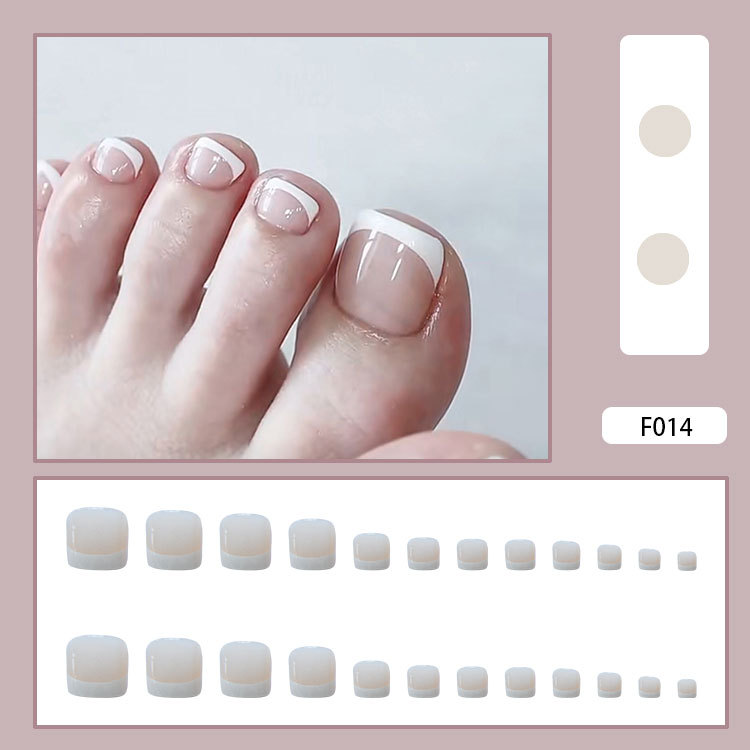 Fake Nails Wear Nail Removable Fake Foot Nail Toenail Patch Nail Stickers Nail Patch