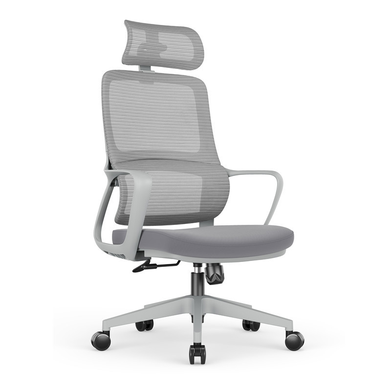 简约新款网布办公电脑椅升降旋转职员椅舒适护腰会议椅人体工学椅