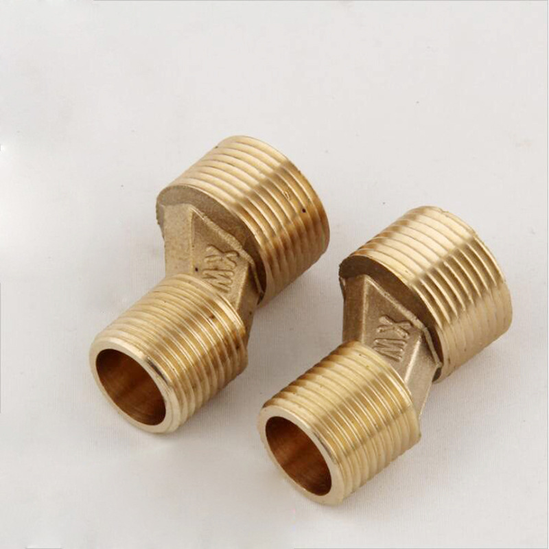 全铜曲角接头淋浴花洒拐角淋浴配件加厚弯角接头暗装混水阀变径