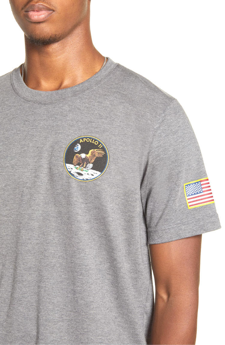 诺曼龙美式 apollo美国nasa联名阿波罗登月夏季短袖体恤t恤男纯棉
