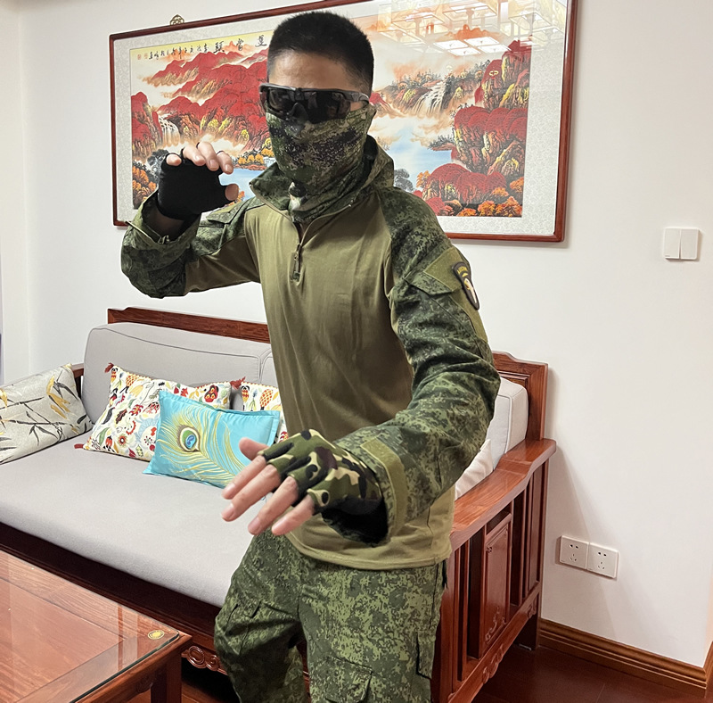 军鹰 蛙服套装 战术训练作战服套服教官军训迷彩服俄罗斯迷彩