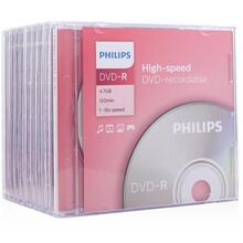 正品 飞利浦DVD-R光碟16X 4.7G刻录盘光盘 单片盒装
