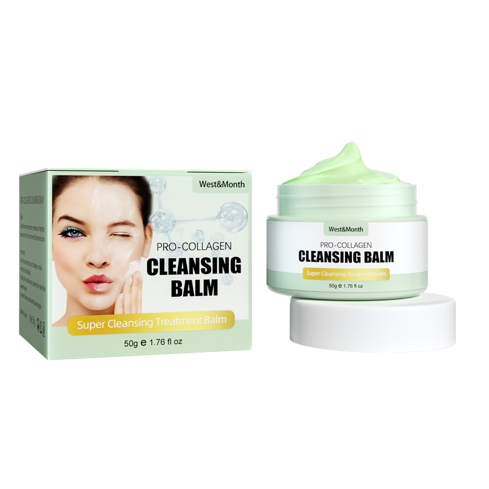 West & Month Cleansing Cream Makeup Remover Gentle Deep Cleansing