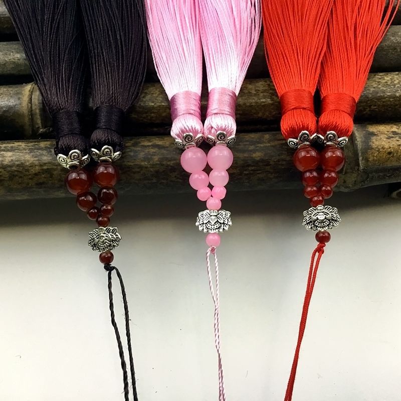 一件包邮车挂穗子古风铁莲花流苏垂顺挂穗手工挂件结配件吊穗