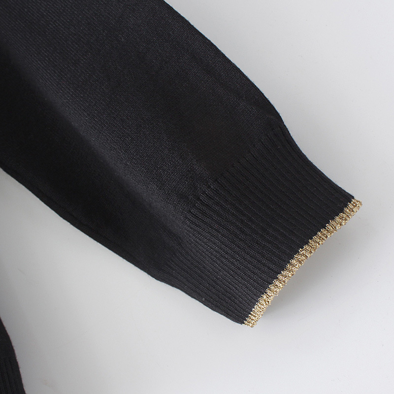 大码女装胖女孩显瘦减龄绣花针织外套秋季百搭休闲毛衣开衫421087