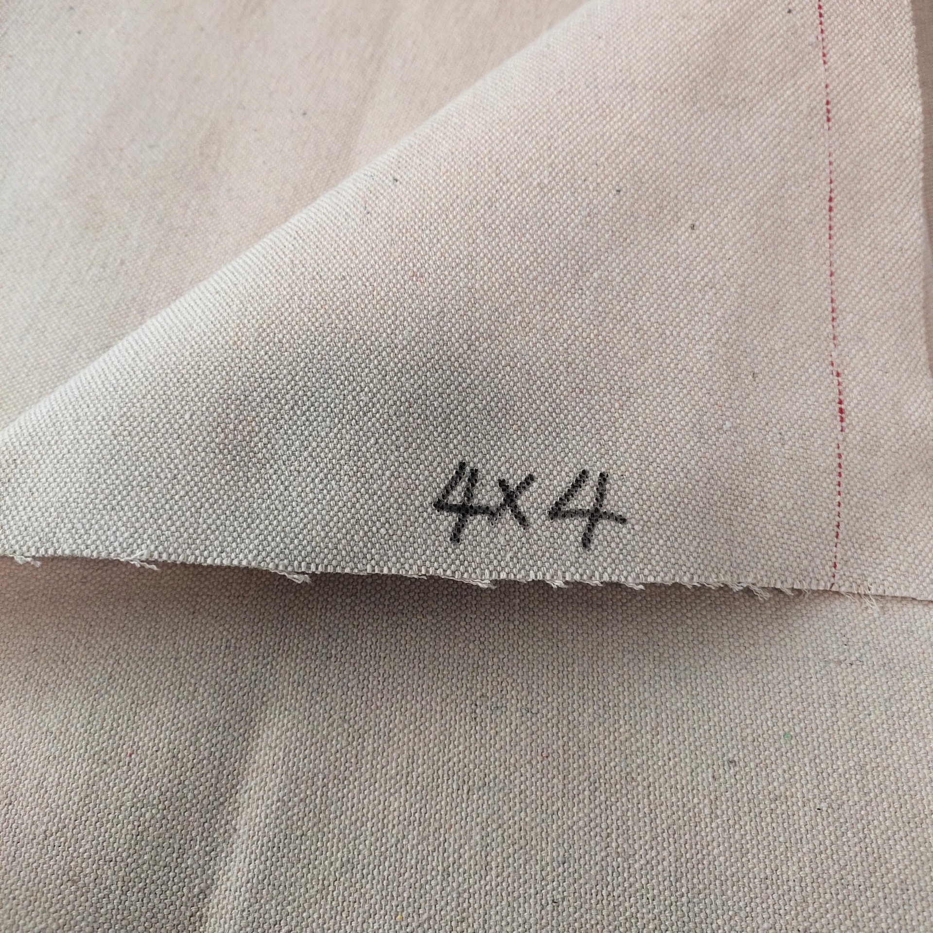 白色涤棉帆布再生棉箱包面料鞋材户外遮阳防晒老粗布坯布厂家