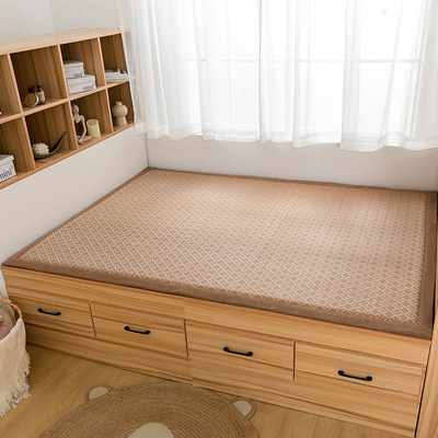 定制夏季藤编凉席榻榻米垫子床垫日式加厚藤席垫家用卧室打地铺垫