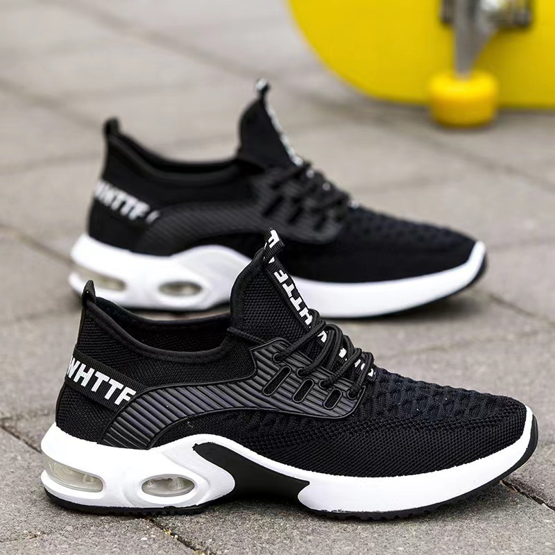 2022 New Fashionable Men's Shoes Mesh Breathable Sneaker Men's Platform Casual Air Cushion All-Match Walking Shoes for Four Seasons