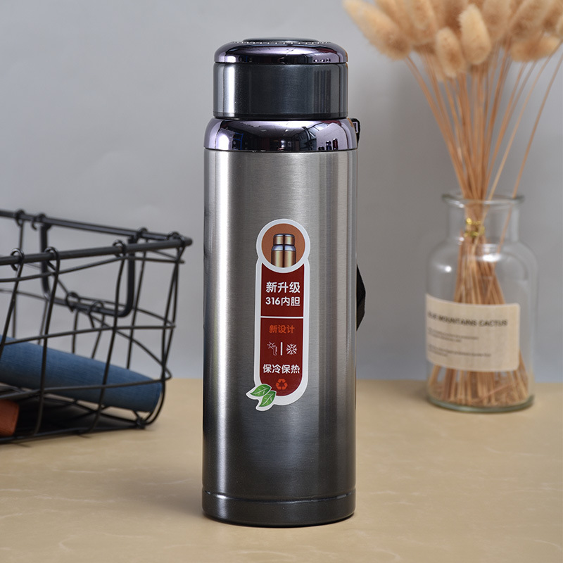 Large Capacity Star Pot 316 Stainless Steel Thermos Cup Home Office Outdoor High-End Sports Kettle Wholesale Logo