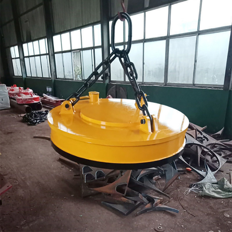挖机液压电磁吸盘挖掘机圆形起重电磁铁圆型废铁液压吸盘-阿里巴巴