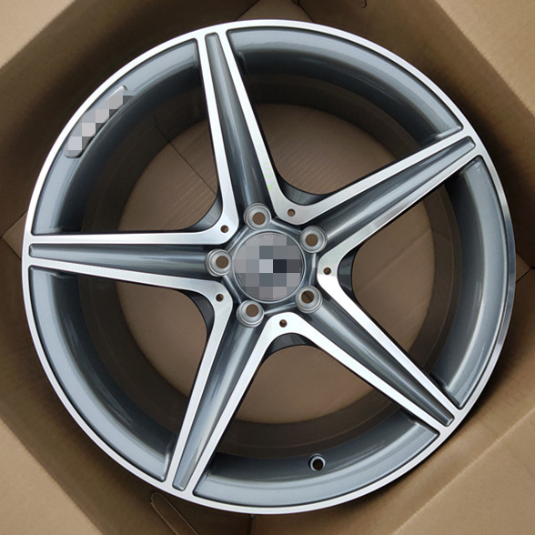 适用于奔驰c级a级clae级amg18寸五角星锻造轮毂升级