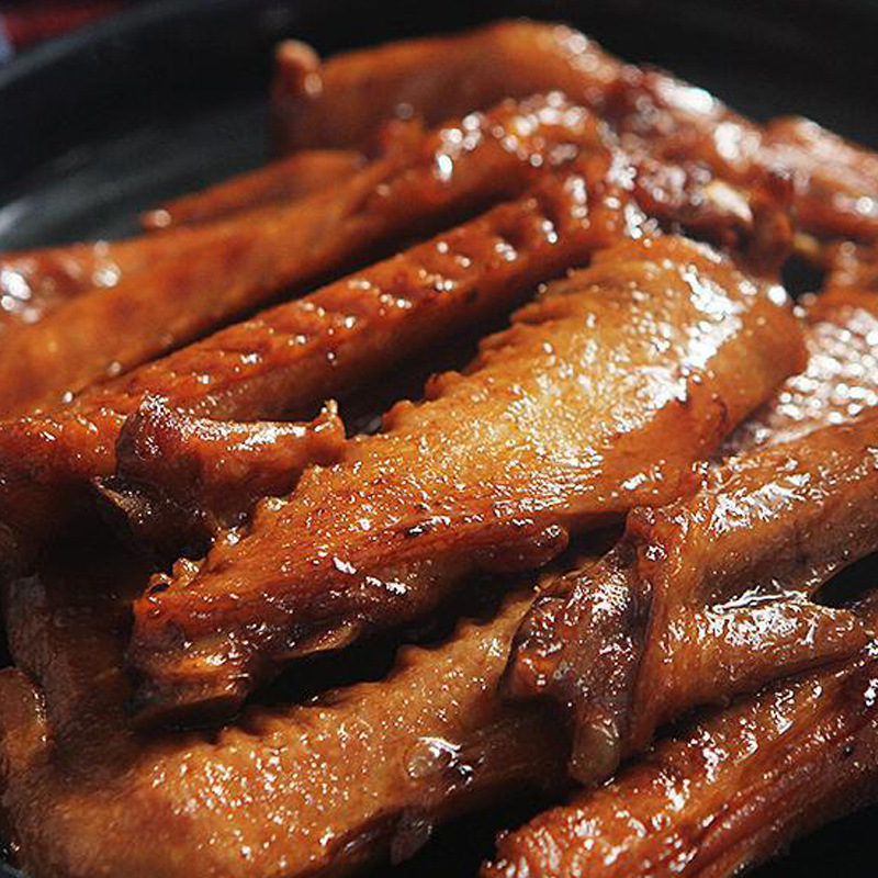 上海光明邨大酒家 特产香辣鸭翅膀鸭膀子卤味鸭肉类熟食小吃
