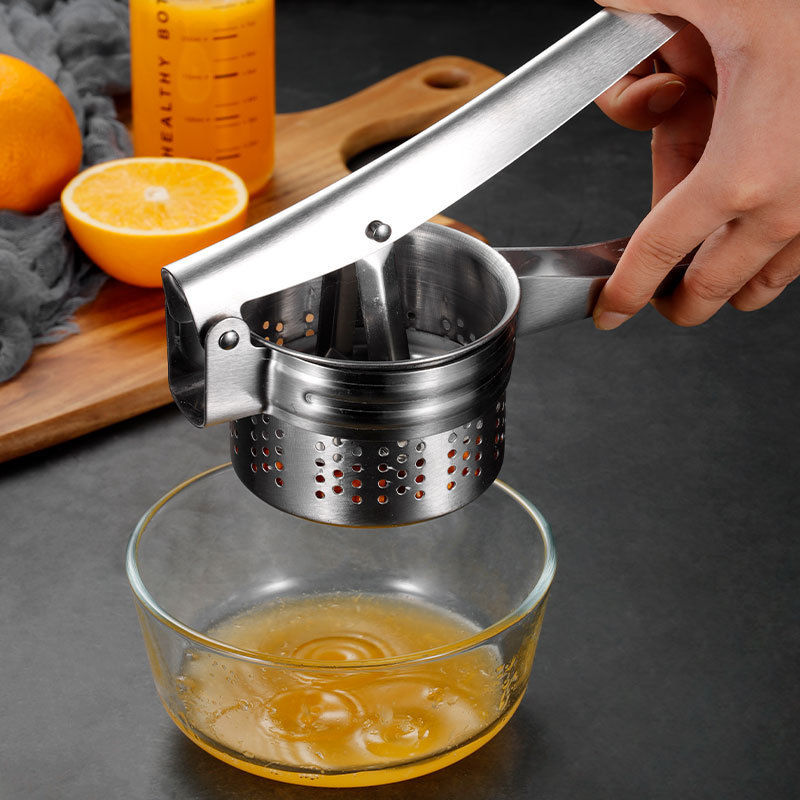 Stainless Steel Manual Juicer Vegetable Squeezer Dumpling Stuffing Juice Pressing Artifact Multi-Function Hand Pressure Potato Press