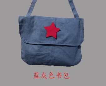 为人民服务红军包复古帆布男单肩斜挎背包雷锋包五角星怀旧绿书包