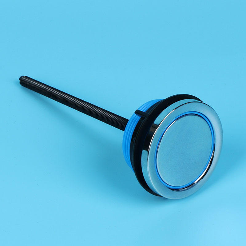 马桶水箱配件电镀单按钮48口径耐腐蚀易安装