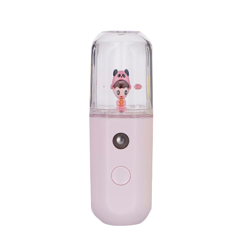 New USB Charging Water Replenishing Instrument Cute Cartoon Portable Handheld Sprayer Mini Humidifier