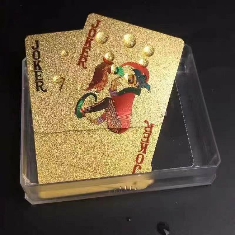 土豪金扑克牌金箔扑克休闲娱乐朋友聚会棋牌室扑克牌厂家货源