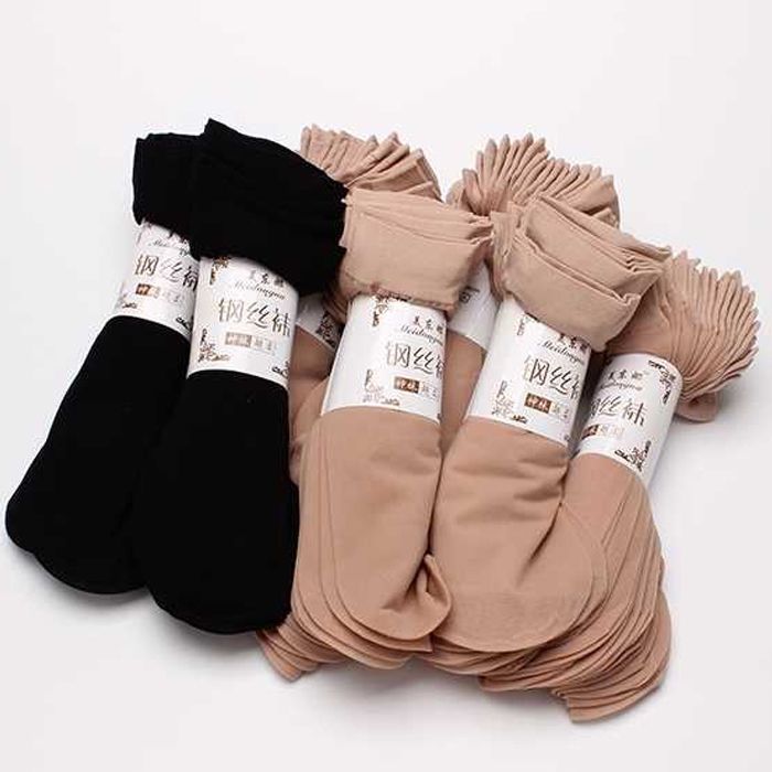 wholesale socks women‘s anti-snagging flesh-colored steel wire mask socks thin short stockings mid-calf socks female stocking