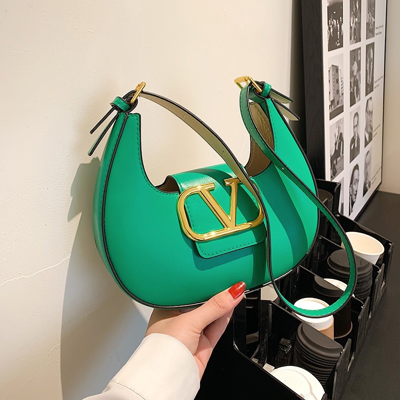 2023 New Women's Bag Shoulder Bag Underarm Bag Moon Bag Messenger Bag Handbag Foreign Trade Cross-Border Fashion Bags